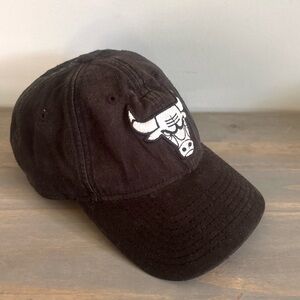 Chicago Bulls NBA New Era Black & White Adjustable 9Twenty Cap Hat